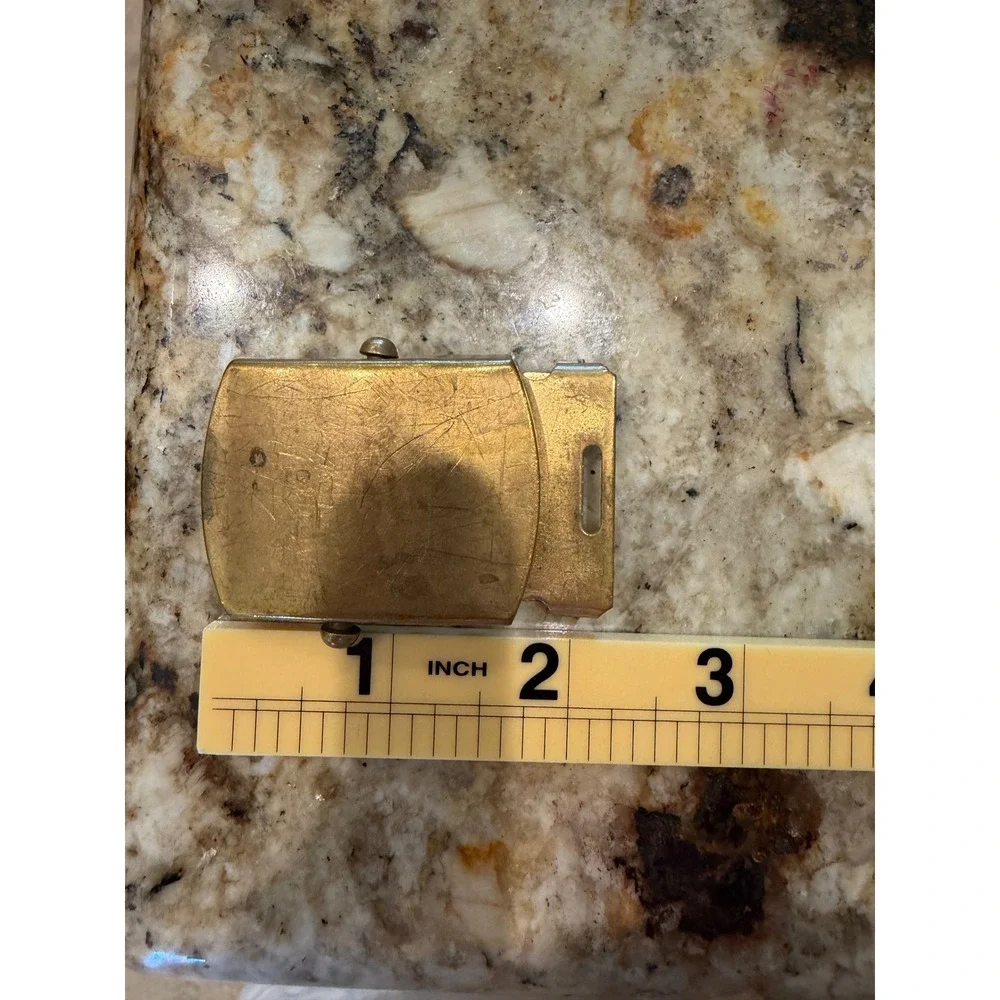 Vintage Belt Buckle Lot Solid Brass USA Nickel Silver North Judd Giant Grip K